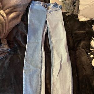 Bleached Leg Skinny Jeans